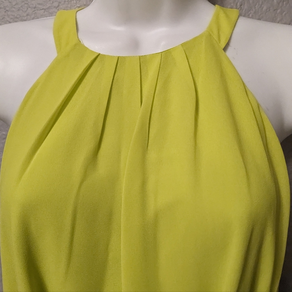 NEW Naked Zebra Lt. Lime Green Sleeveless Halter Neck Sz. S NWT - Picture 4 of 12